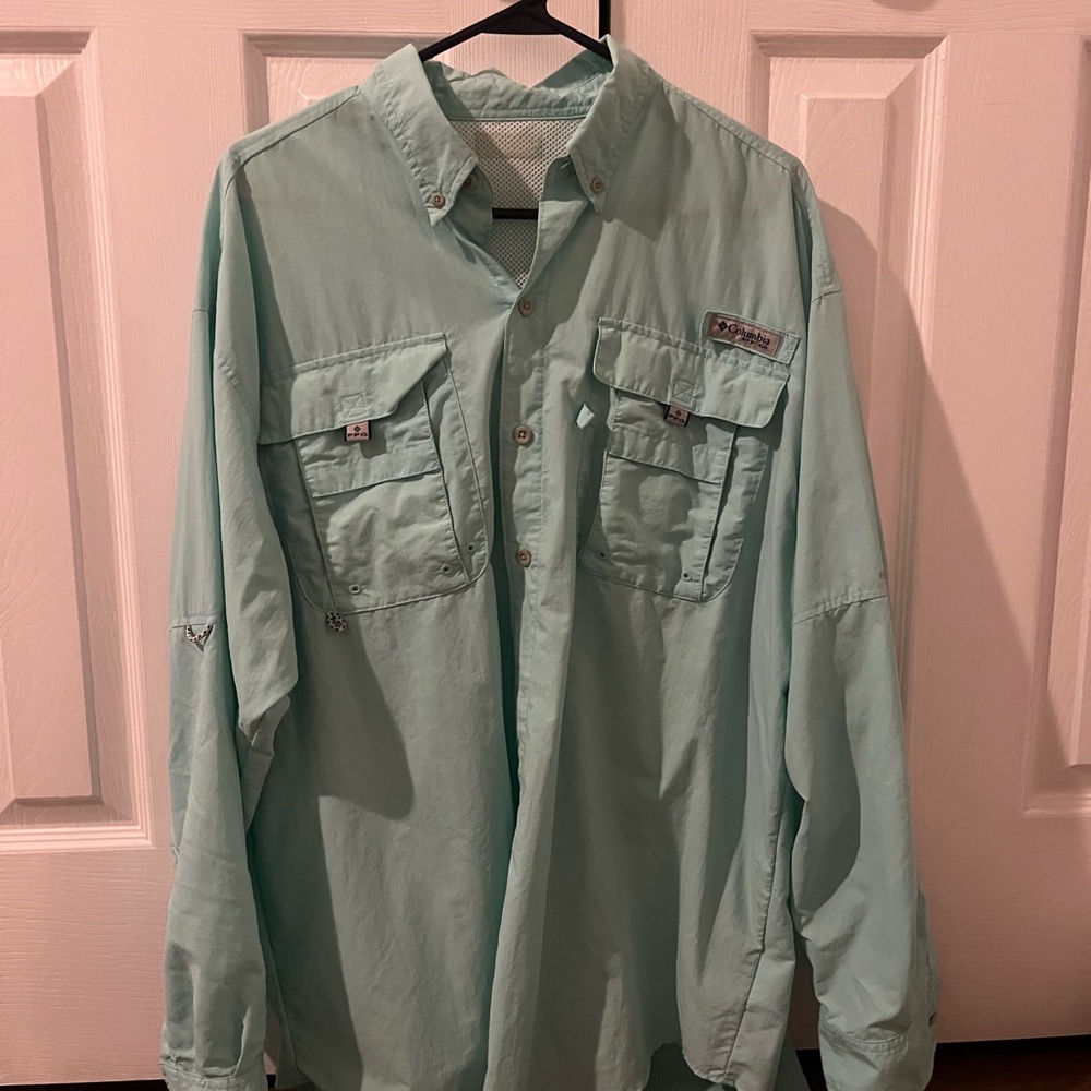 Columbia PFG Aqua Long Sleeve Shirt